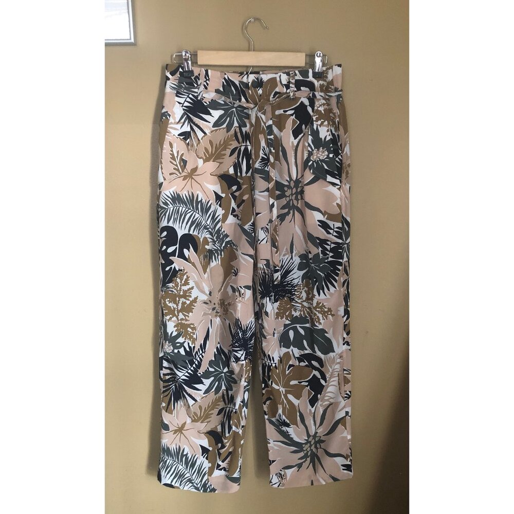 NWT Rag & Bone silk high waist tropical palm print pants - Picture 8 of 10